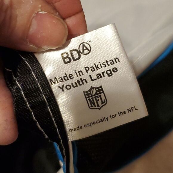 Reversible NFL Flag Football Jersey youth Size large Carolina Panthers Unisex - Picture 5 of 7